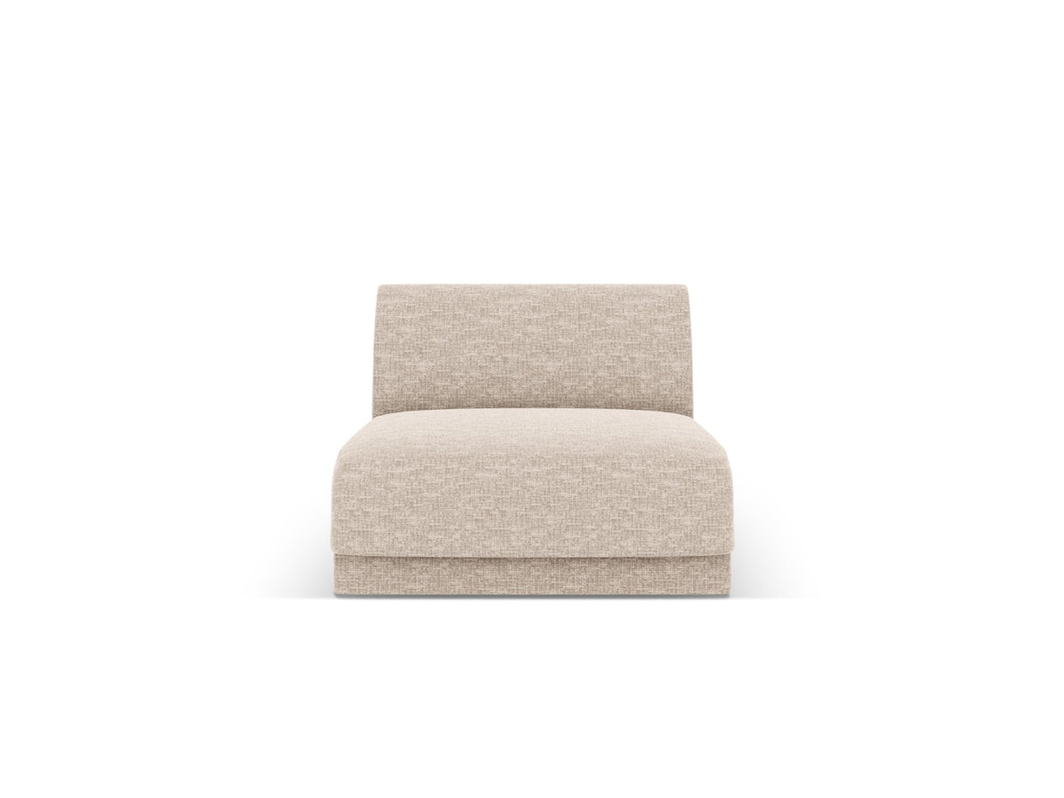 Micadoni Module Miley structurele stof beige - 90x75x70cm