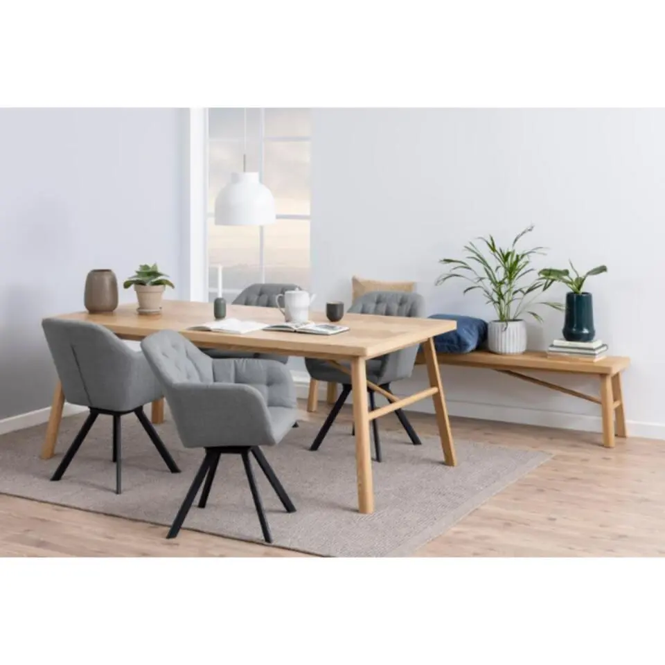 Rechthoekige eettafel Galway - 200x100x75 cm - Eikenhout