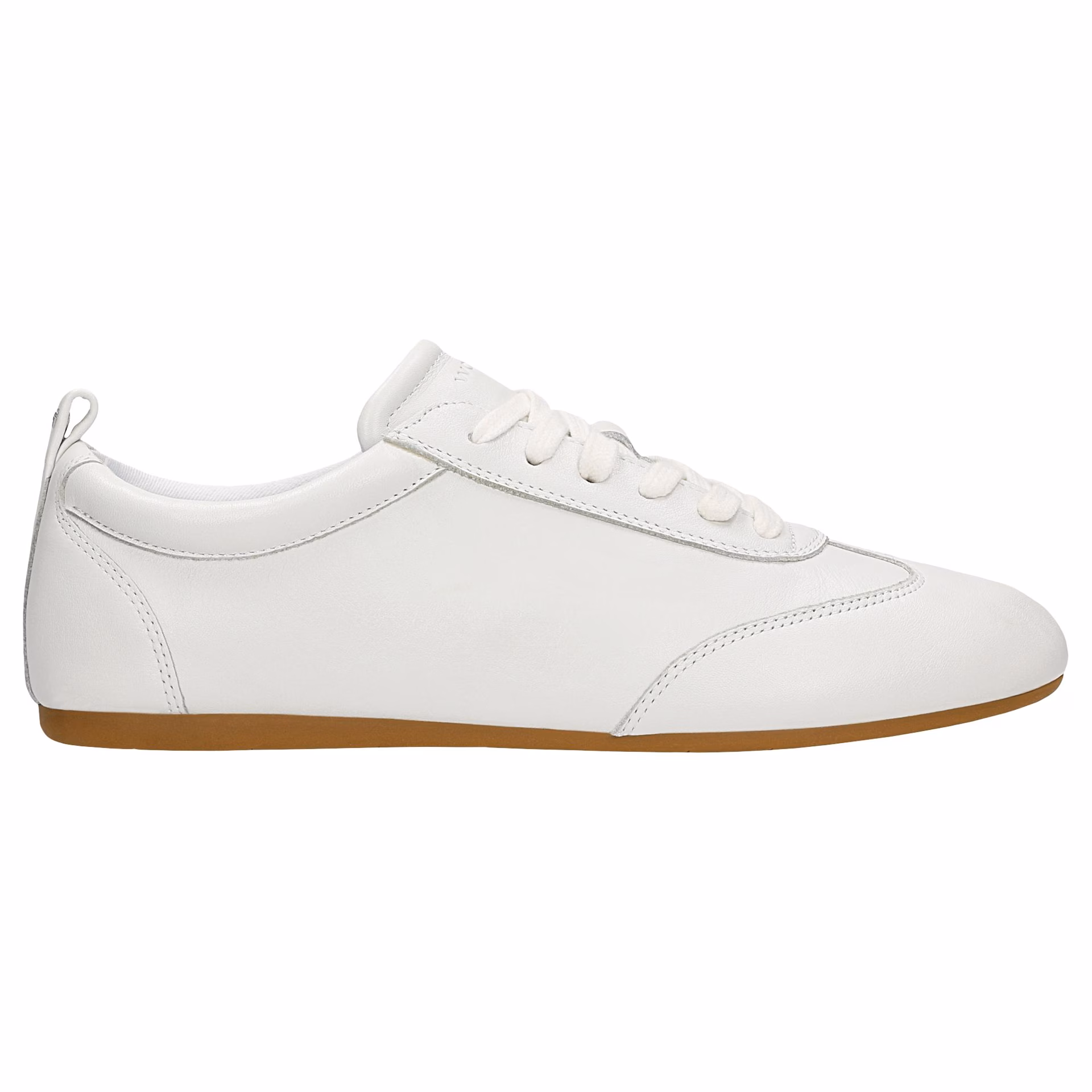 Białe sneakersy damskie ze skóry licowej