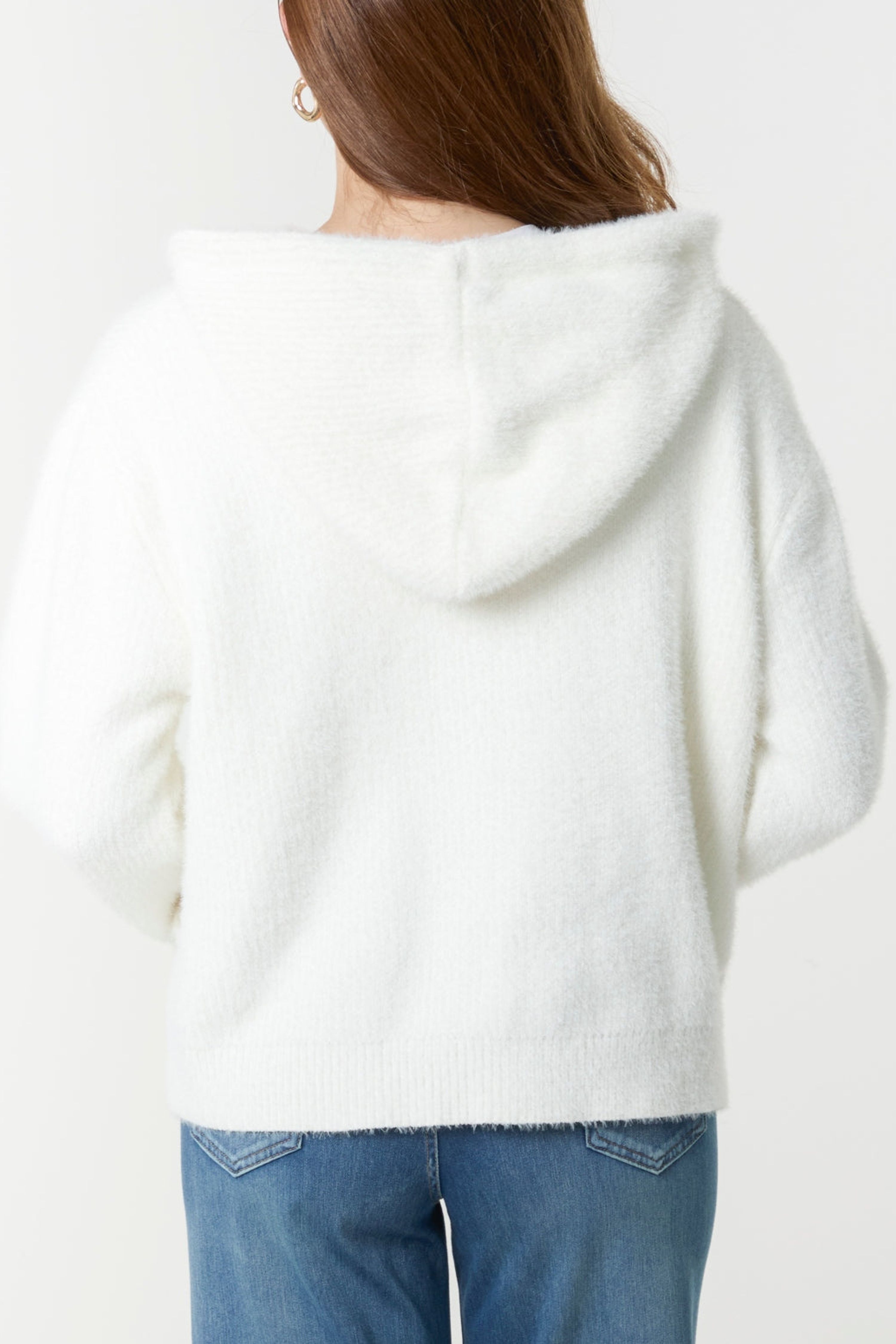 Blue Vanilla Ivory Zip Up Hoodie