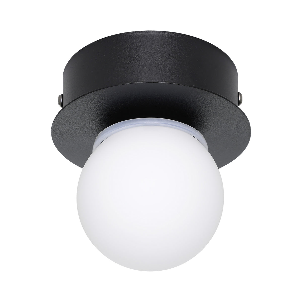 EGLO plafondlamp Mosiano - led - ø 11 cm - zwart/wit