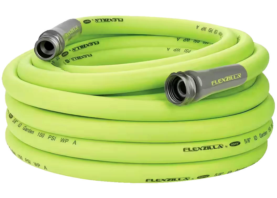 Flexzilla All-Weather Flexible Hybrid Polymer Garden Water Hose, Drinking Water Safe, 5/8-in