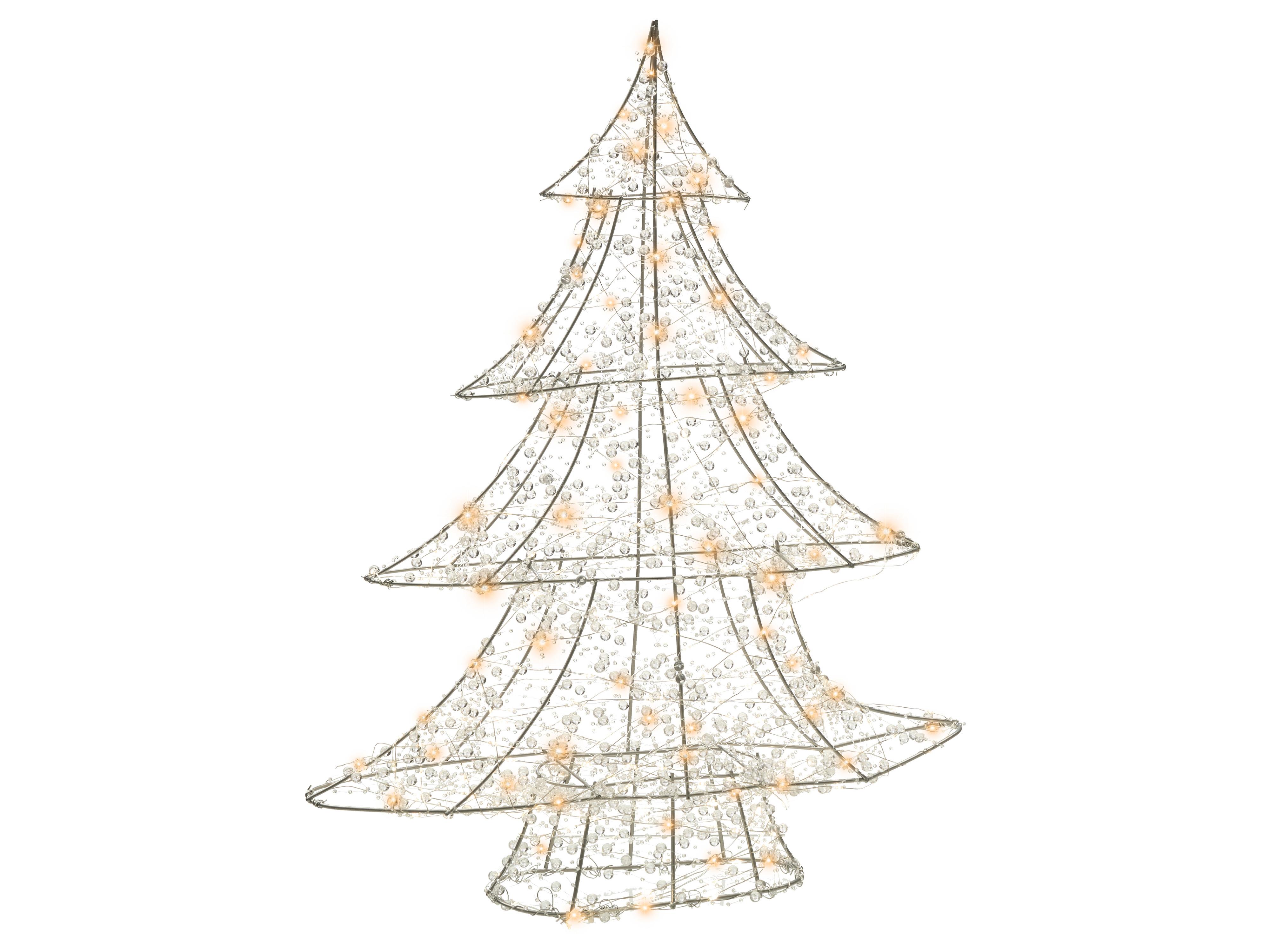 Outdoor Decoration LED BLONDUOS Christmas Tree 60 cm Silver
