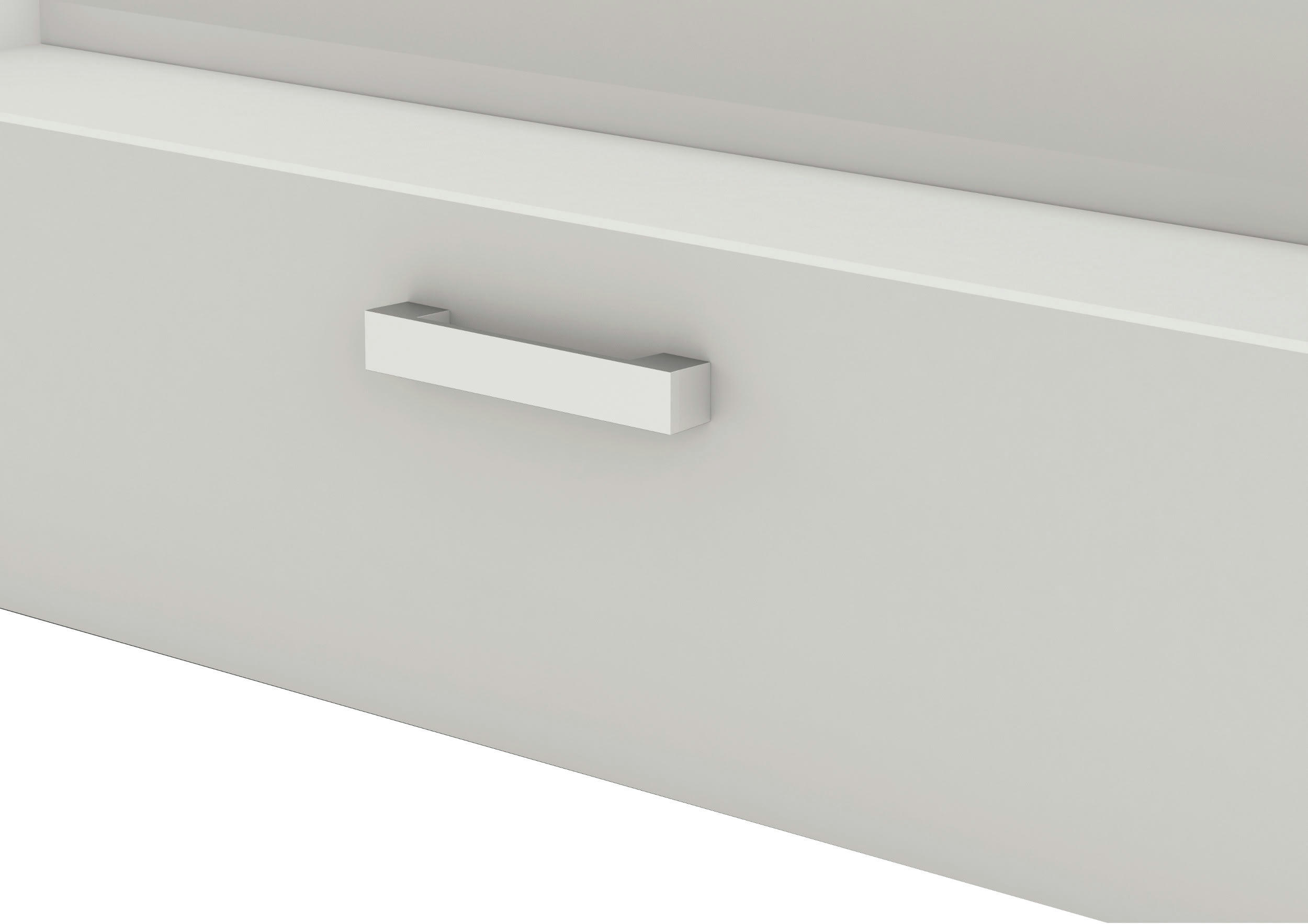 - Lit gigogne 90x200 blanc perle