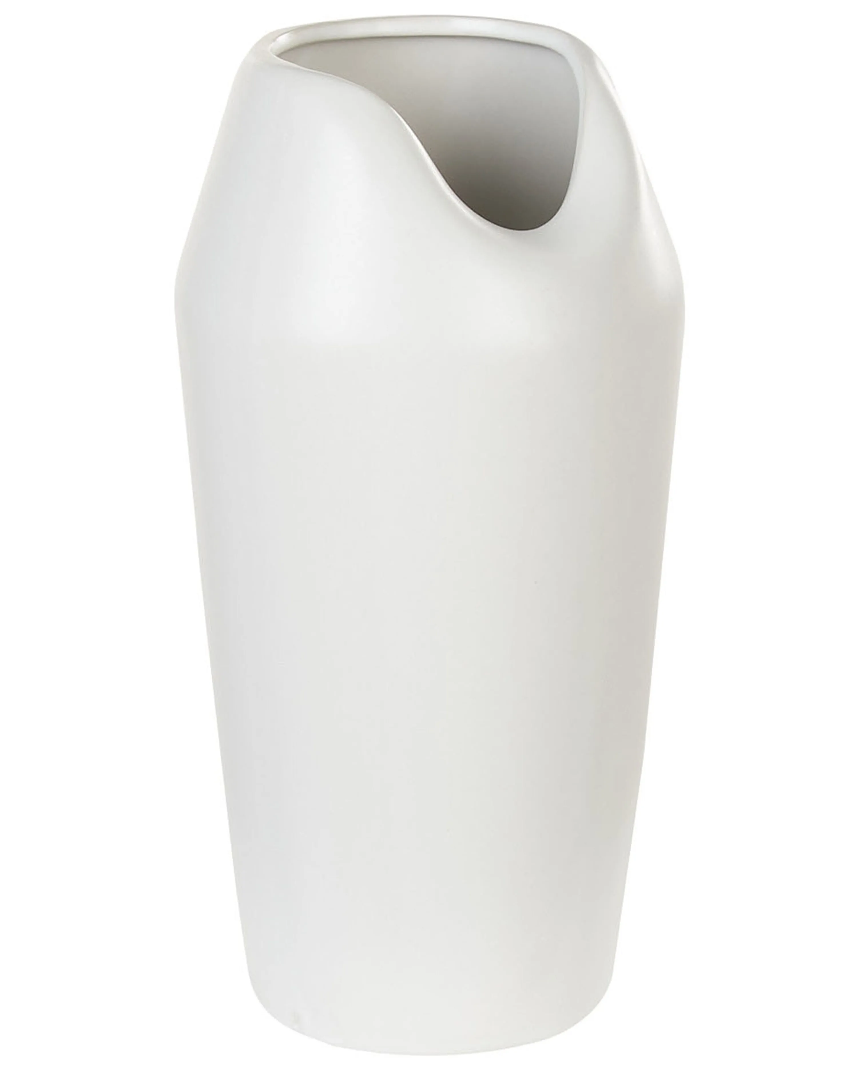 Decorative Vase APAMEA Stoneware 33 cm White