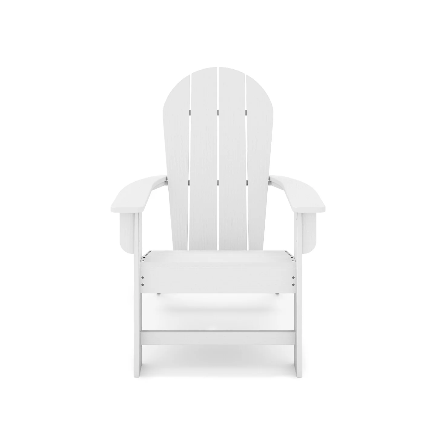 White Adirondack Chair - Premium Hdpe Poly Lumber For Pool, Patio, And Garden Elegance