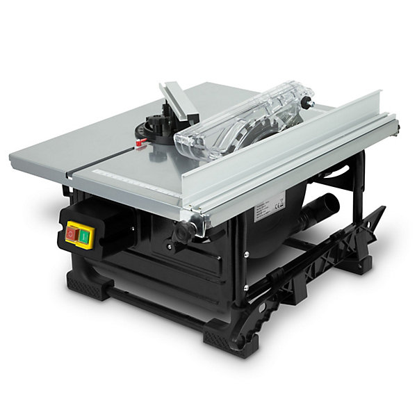 EBERTH Scie Circulaire Sur Table, électrique 800W, Scie Circulaire Professionnelle avec Lame de Scie en Métal Dur de 200mm