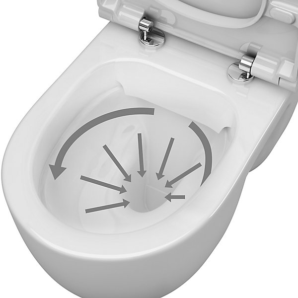 Cuvette suspendu sans bride Winam GoodHome