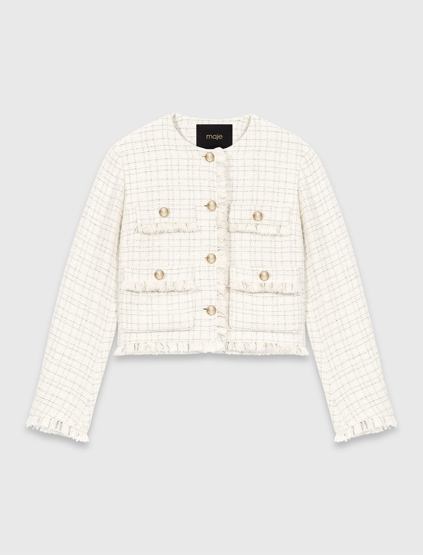 Veste courte en tweed