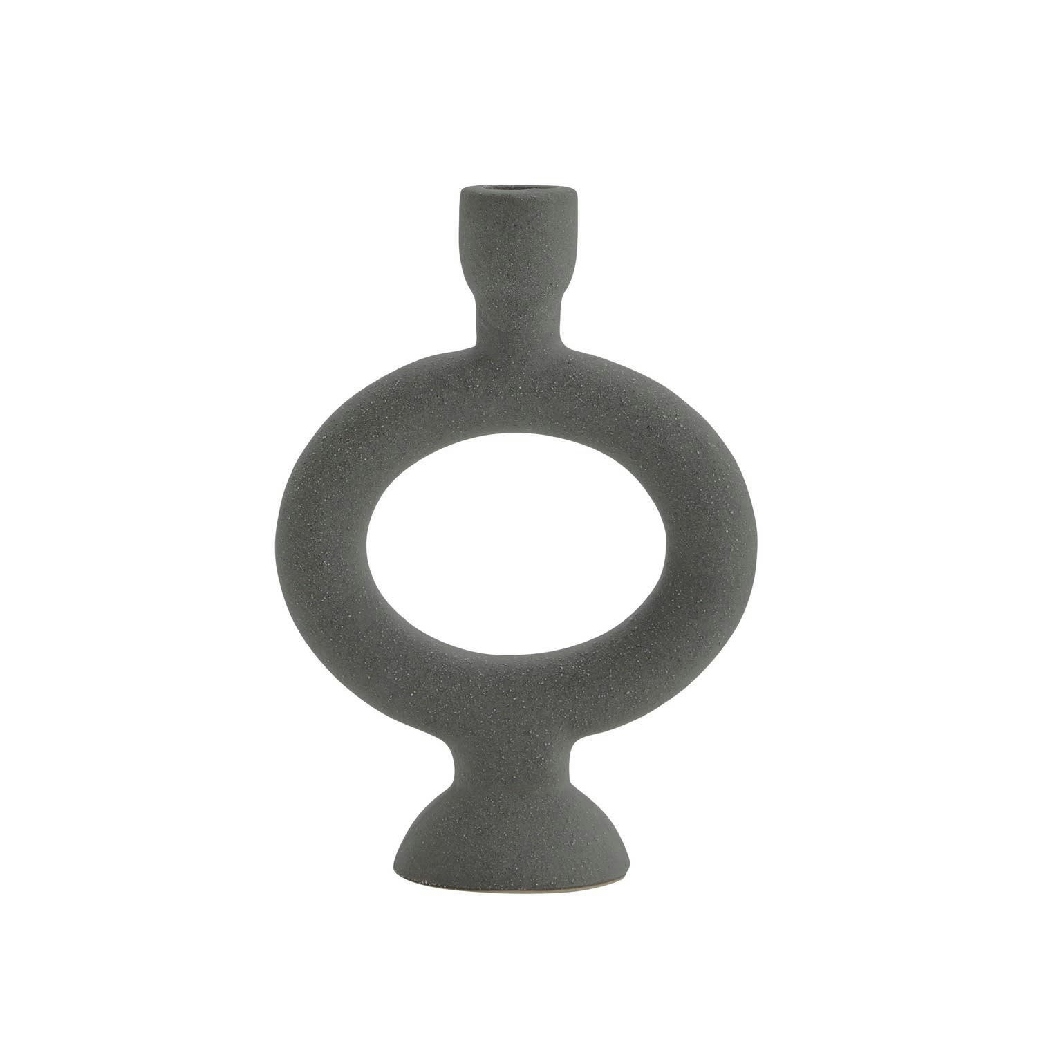 - Bougeoir Grès Gris foncé 10X10