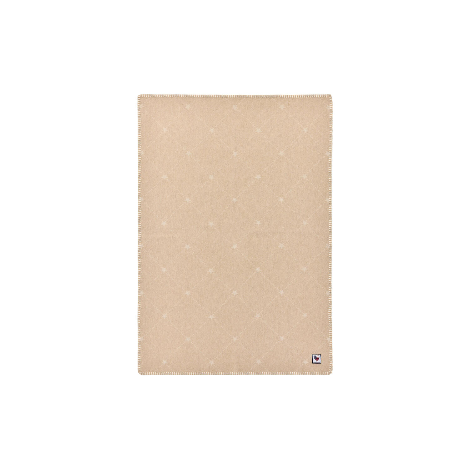 Icons Baby Signature Star Recycled Wool Throw, beige/white