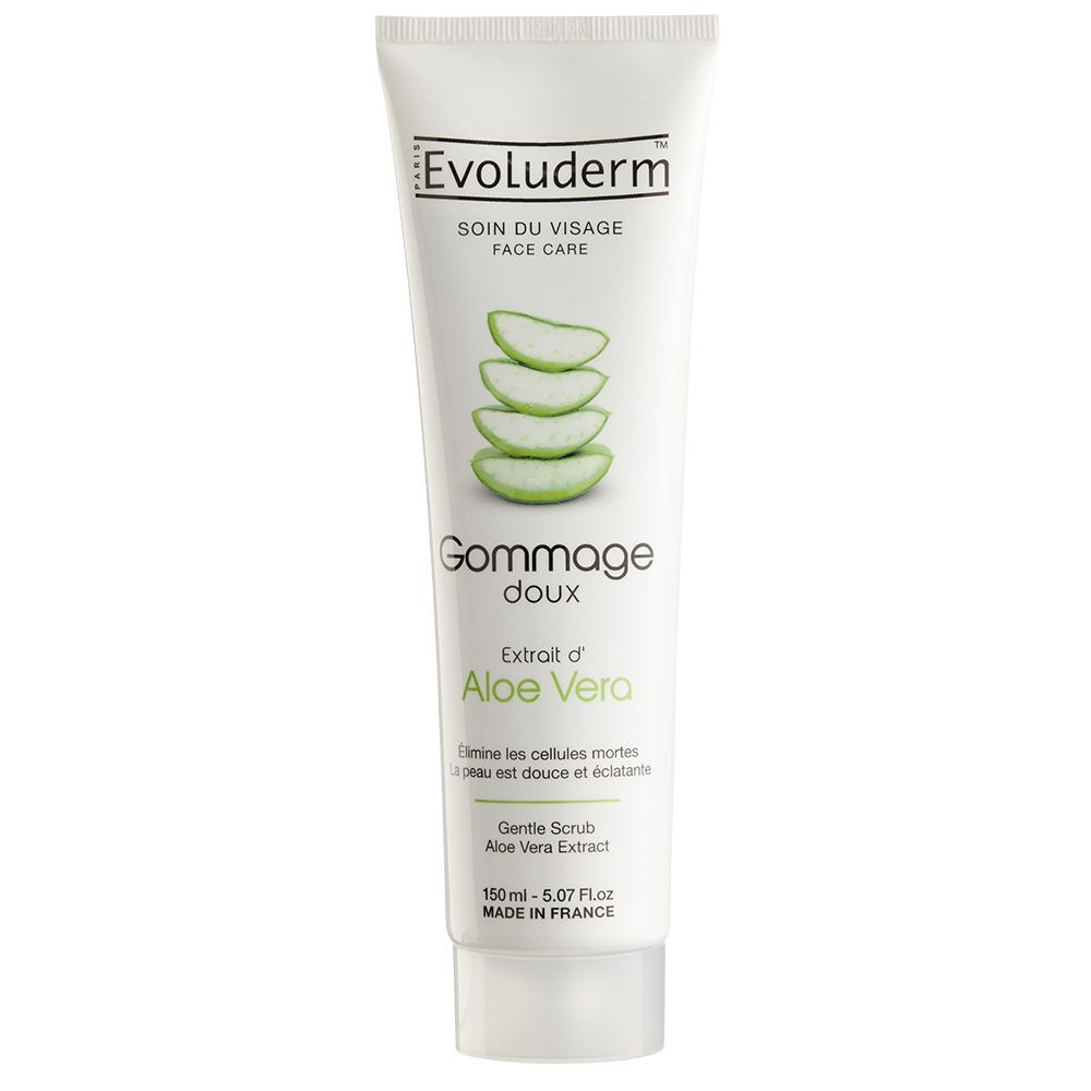 Gommage visage Evoluderm aloe vera 150 ml