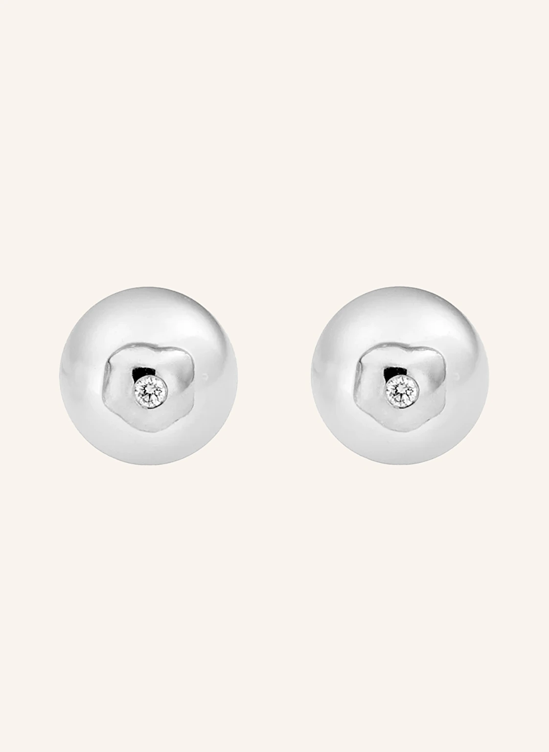 ariane ernst Ohrstecker THE "SPIEGELEI" STUDS M aus 18 Karat Gold mit Diamanten
