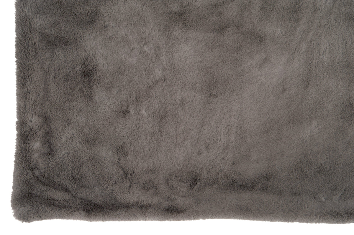 J-Line plaid Cutie - fleece deken – polyester – taupe - 180 x 130 cm