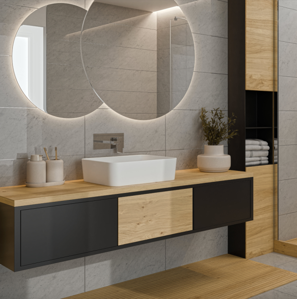 Bateria Umywalkowa Podtynkowa PAROS Invena Trend Chrom