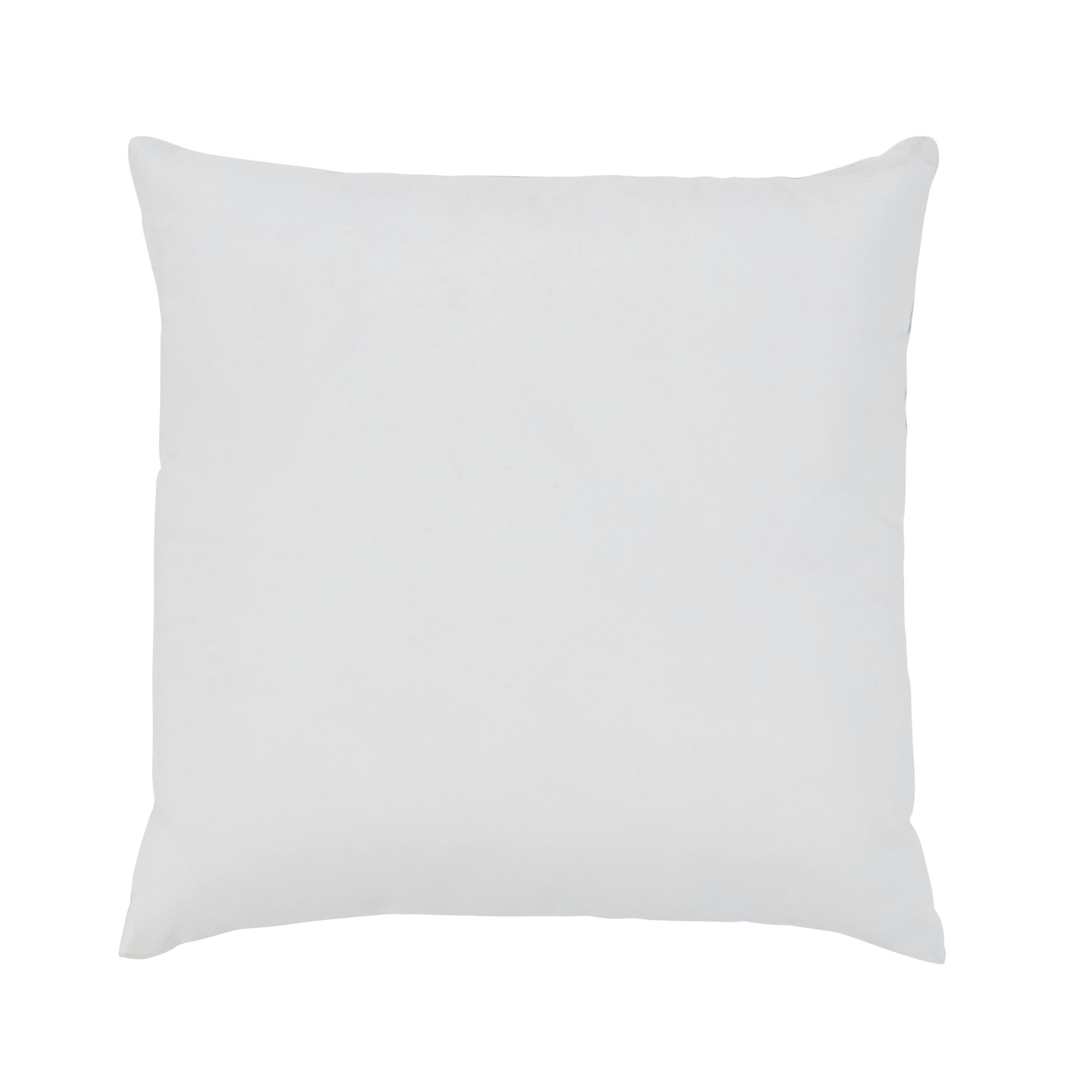 HEMERA - Coussin d'extérieur en polyester recyclé imprimé graphique bleu vert et blanc 45x45
