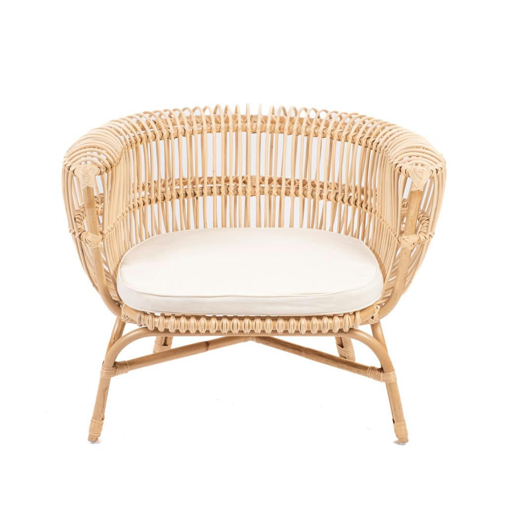HAVANA - Fauteuil en rotin avec coussin