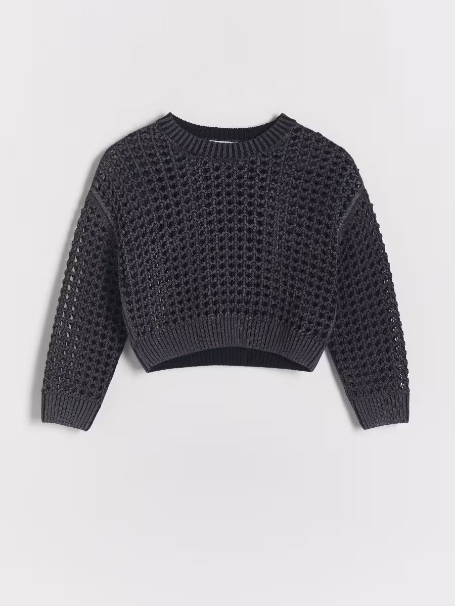 Shiny Openwork Jumper