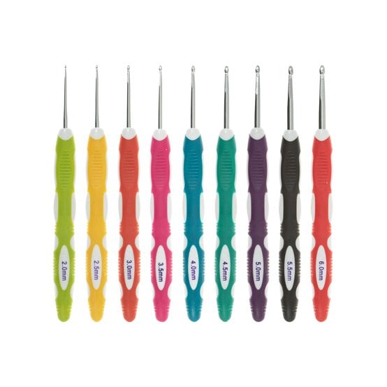 Milward Soft Grip Crochet Hooks 9 Pack