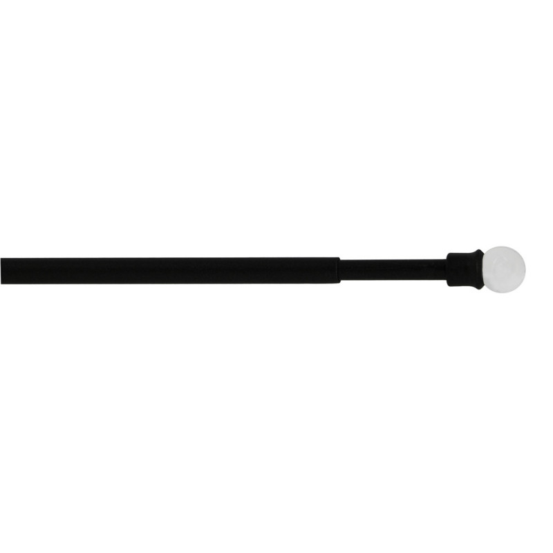 Tringle en métal Ø 9 mm extensible avec embout noir mat 0,6 à 1 m MOBOIS