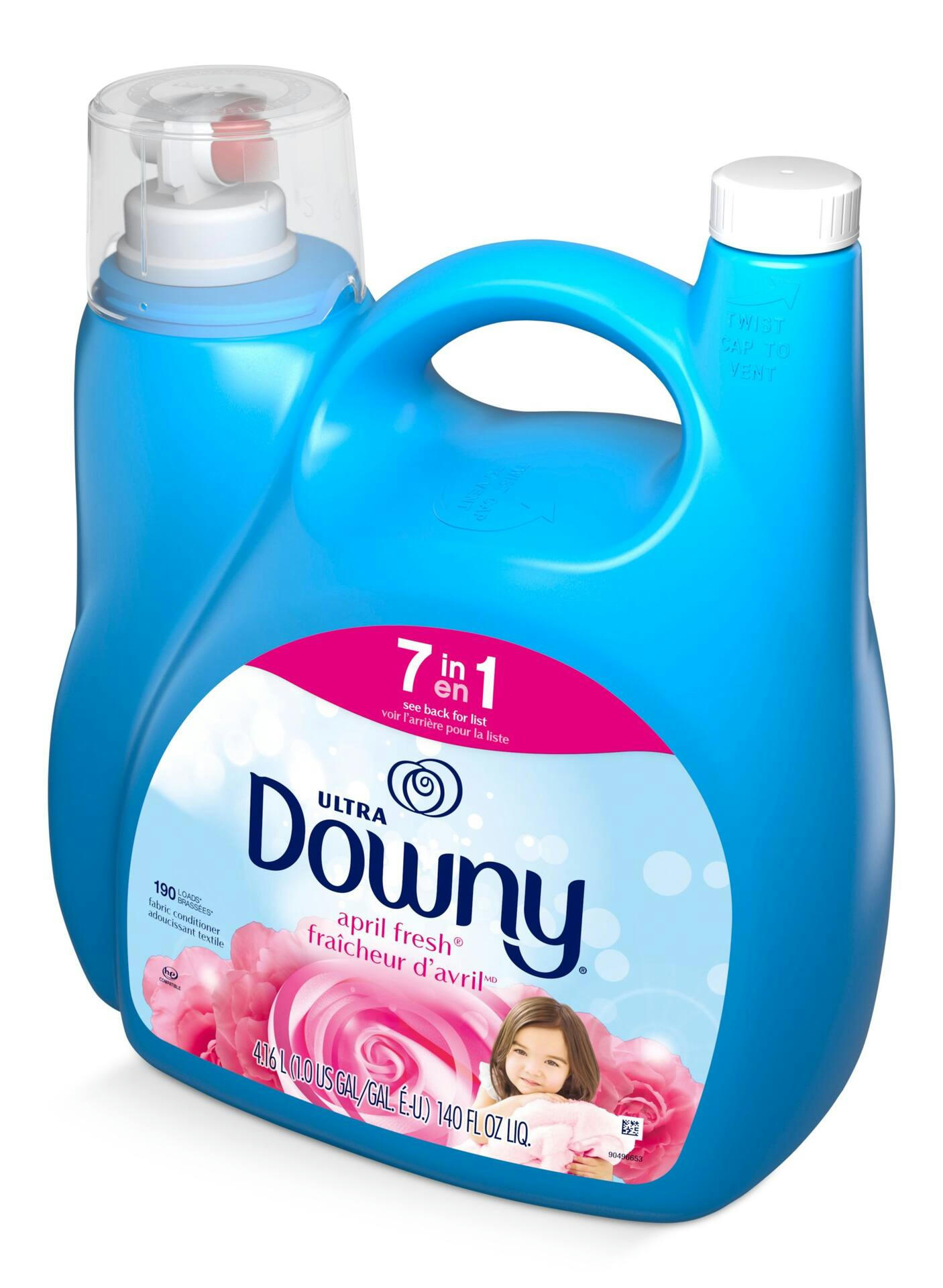 Downy April Fresh Liquid Fabric Conditioner (Fabric Softener), 4.16 L, 190 loads