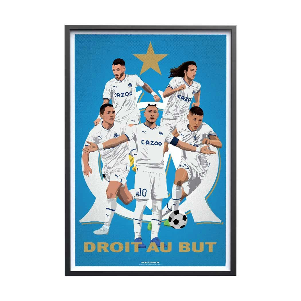 FOOT - Affiche Foot - Olympique de Marseille - Les Olympiens 40x60cm