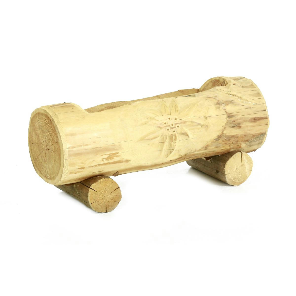 RUSTIQUE - Jardinière rustique en bois 80 cm