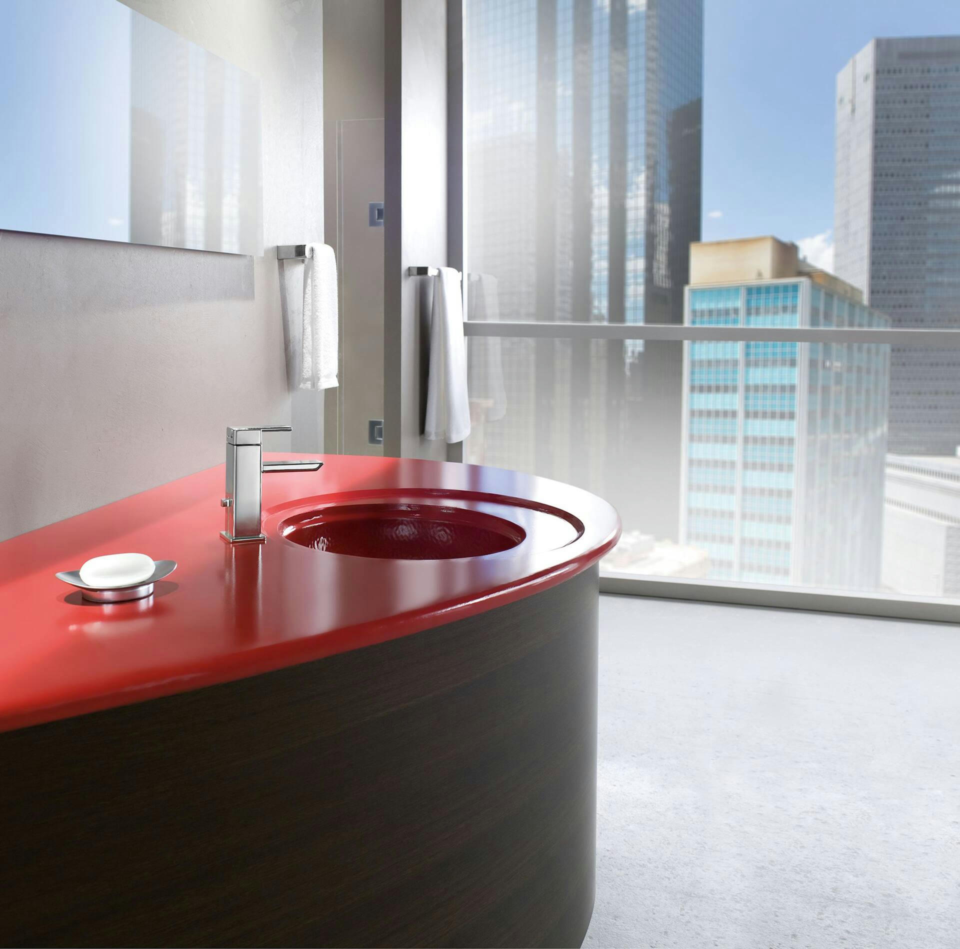Moen 90-Degree Modern Towel Bar, Chrome, 24-in