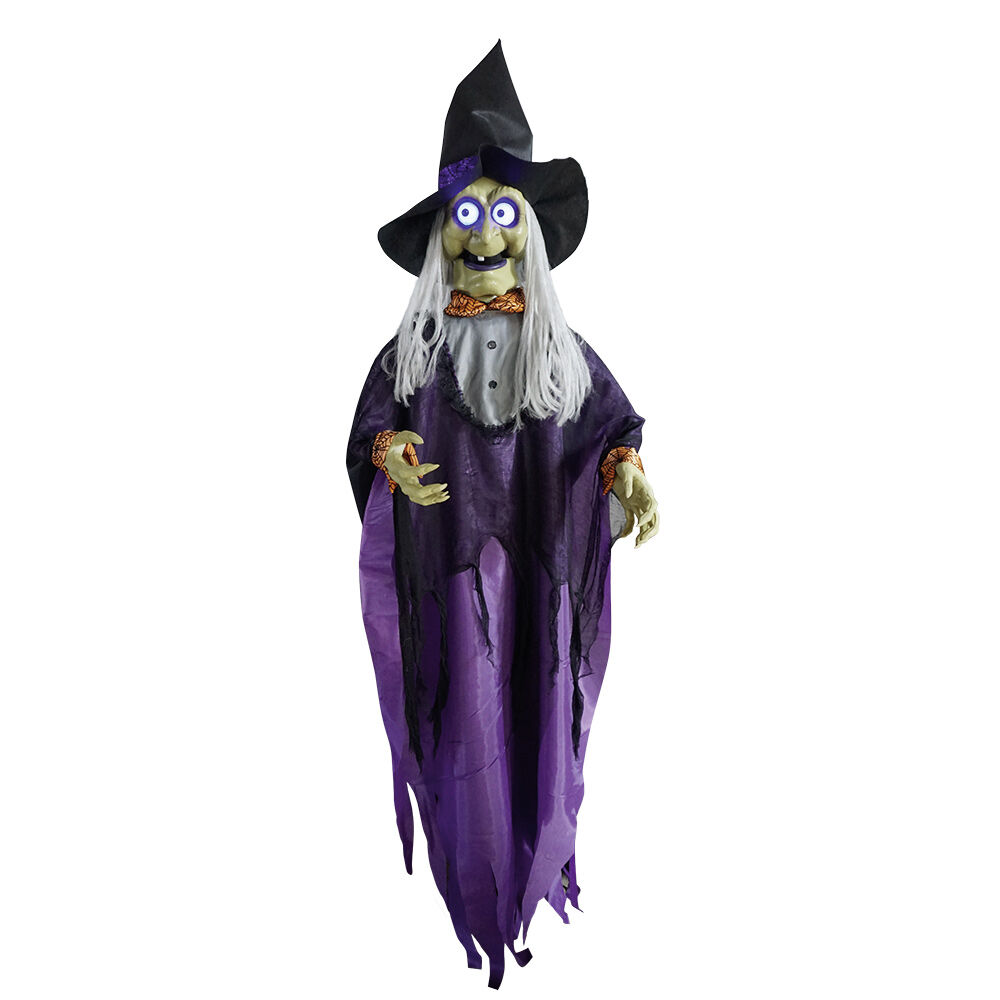 Sorcière animée Halloween H183cm