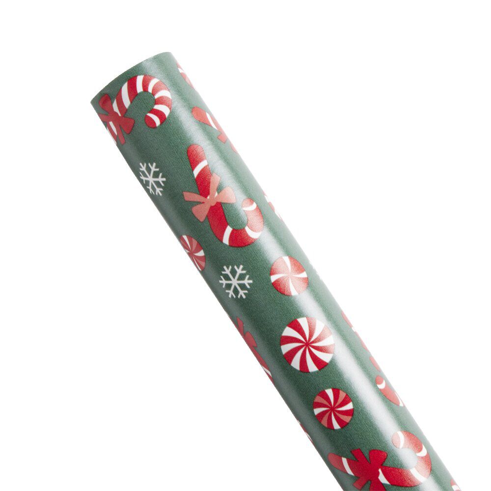Papier cadeau No&euml;l enfantin rouleau 2m (2 modèles)