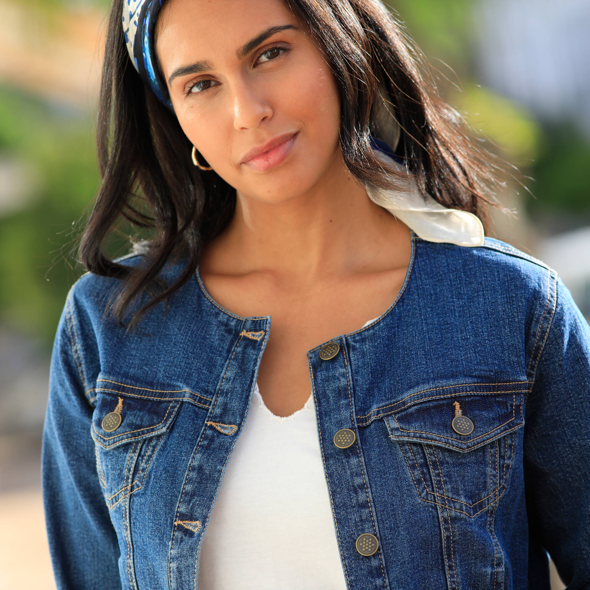 Veste courte en jean