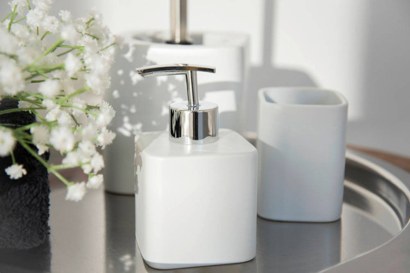 Dozownik na mydło HEXA, ceramiczny, 290 ml, WENKO