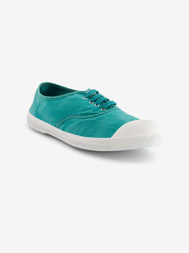 Tennis lacet femme turquoise