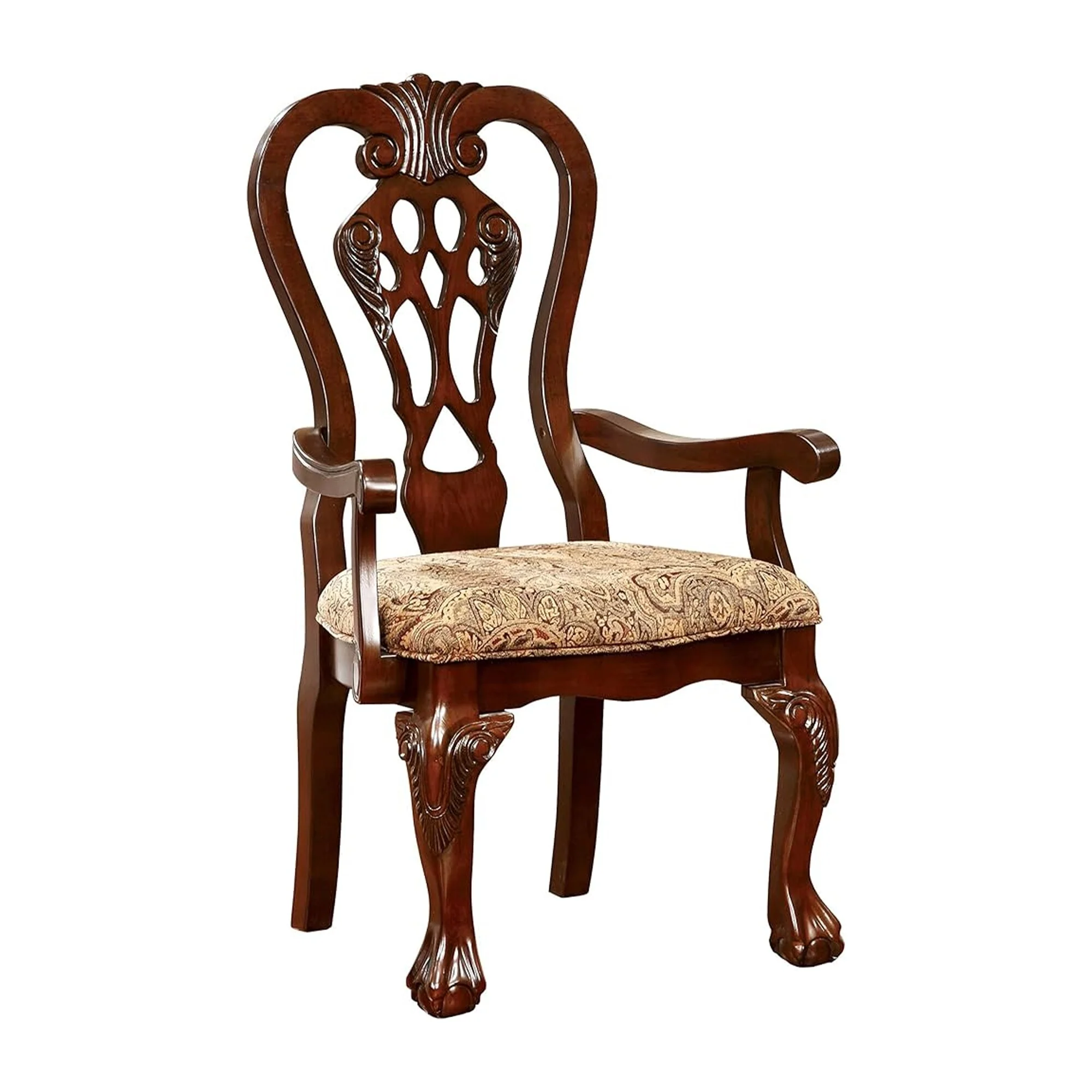 Mina 9pc Dining Table and Chair Set, 72-90 Inch Extendable Top, Brown