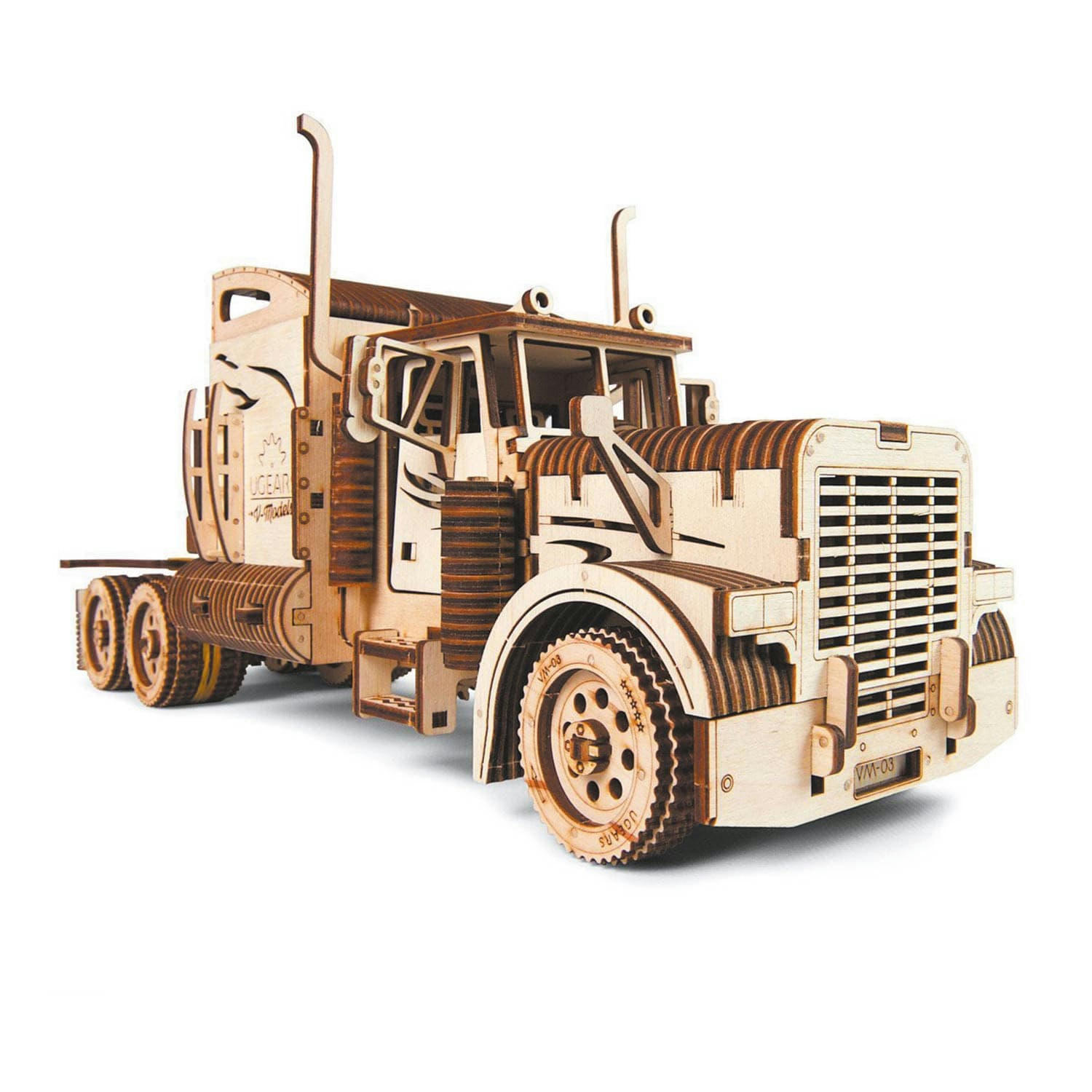 - Maquette En Bois 3D - Camion Poids-Lourd 38 Cm