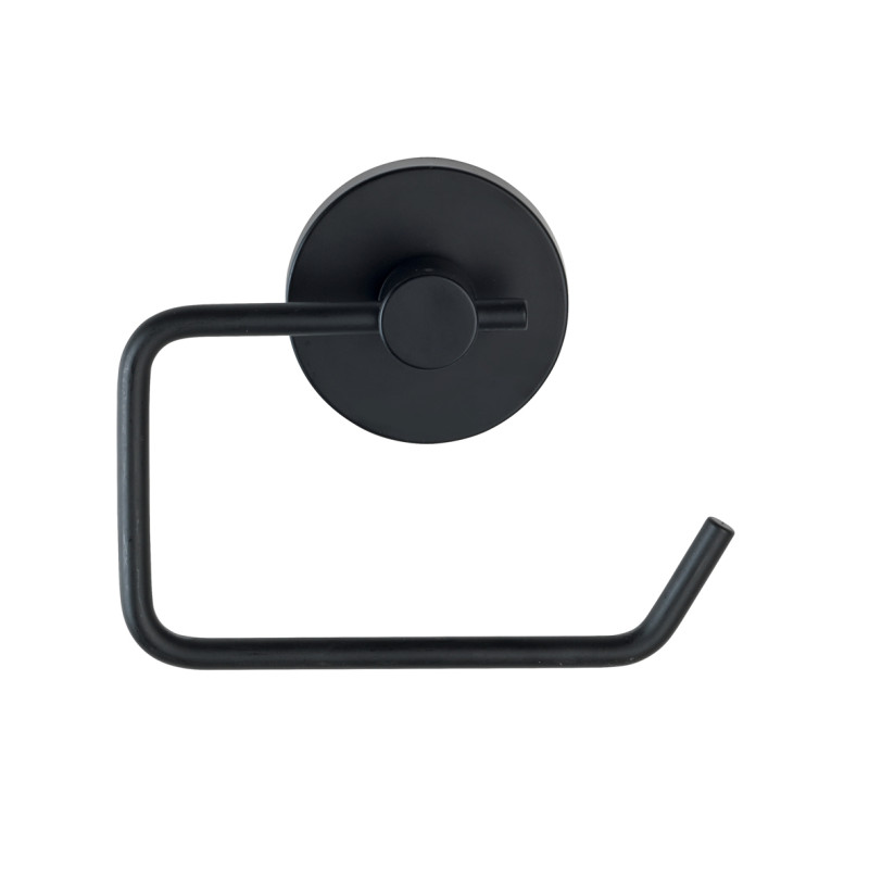 Porte-rouleau papier toilette Milazzo Vacuum-Loc noir mat WENKO