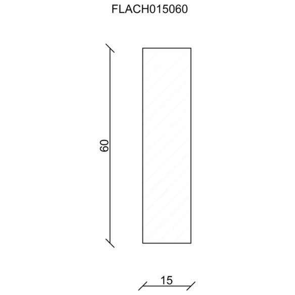 Flachleiste, Fichte- & Kieferholz natur, LxHxT: 200 x 6 x 1,5 cm