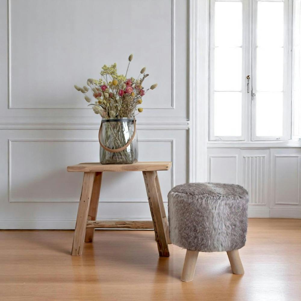 Tabouret en teck NARA