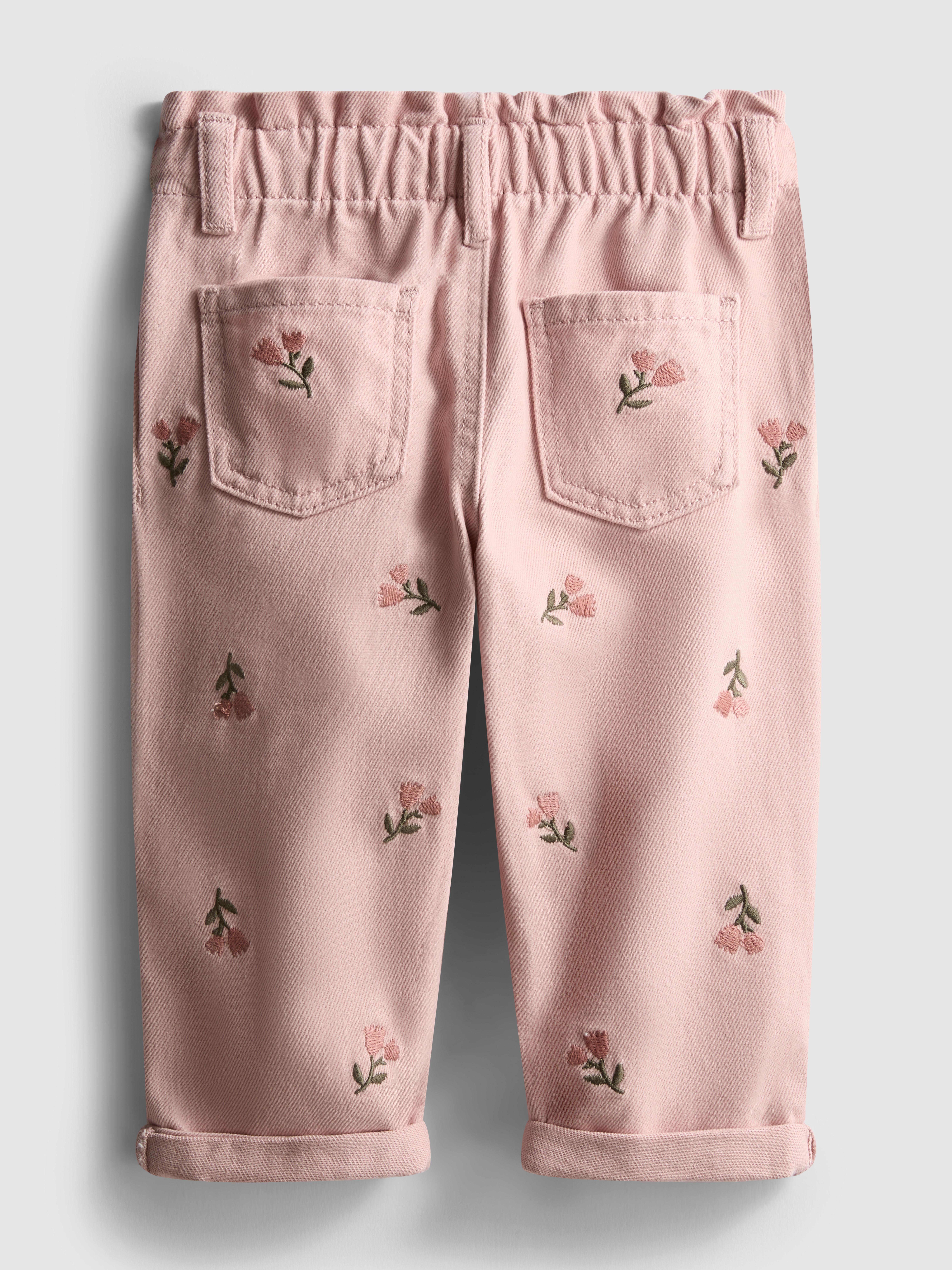 0-36mths | Floral Embroidered Jeans