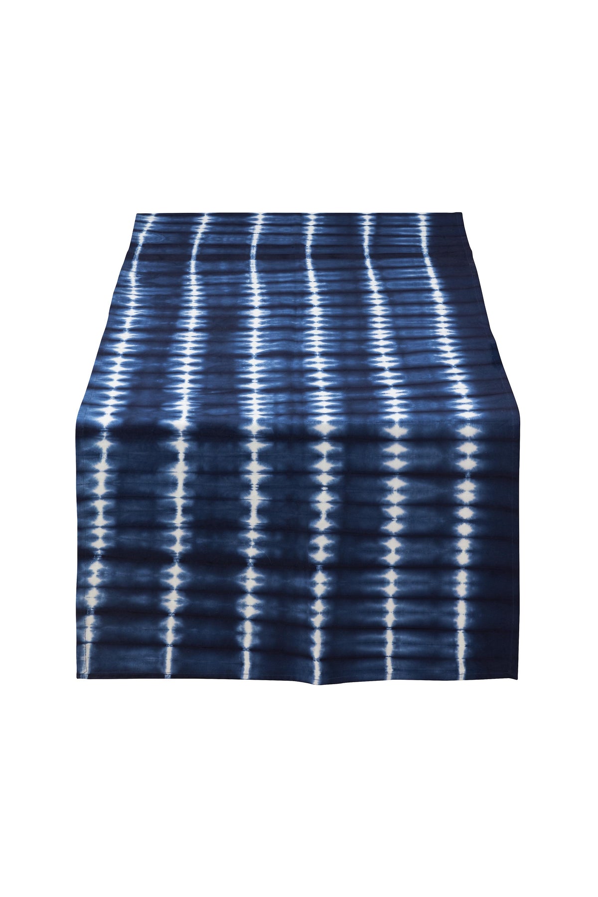 vtwonen - Tafelloper Tie Dye - Blauw, Wit - 60x180cm