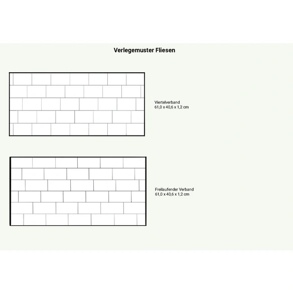Wand- und Bodenfliese »Tosca Ecomix«, LxBxH: 61 x 40,6 x 1,2 cm,Travertin, beige/braun, matt, getrommelt