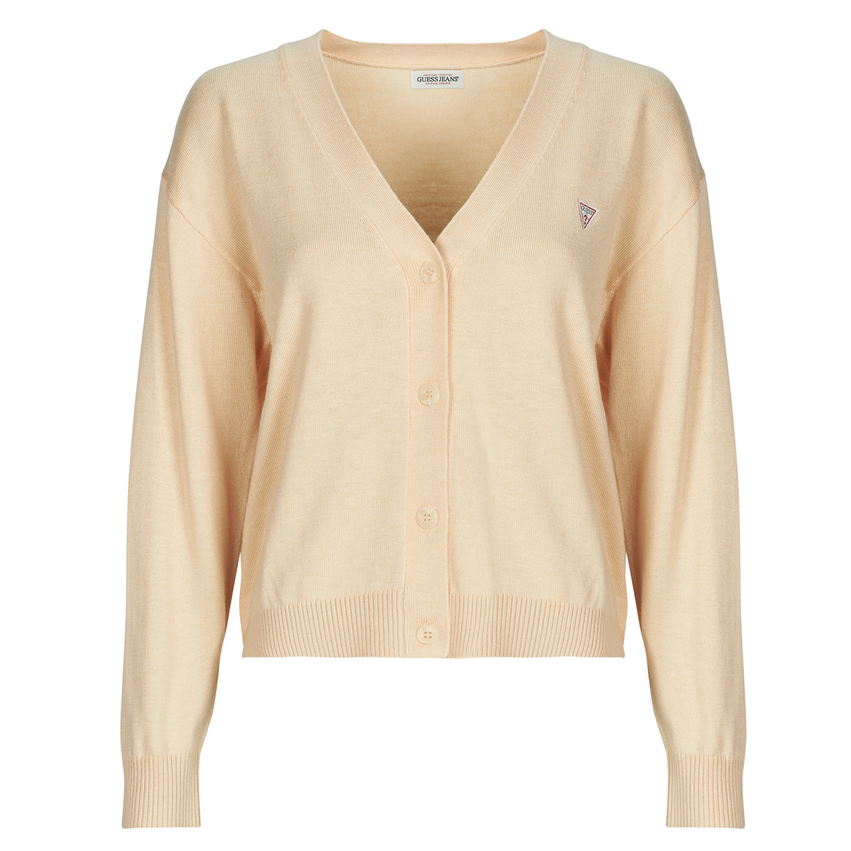 Guess - GJ LS VN MINI TRIANGLE CARDI - Beige
