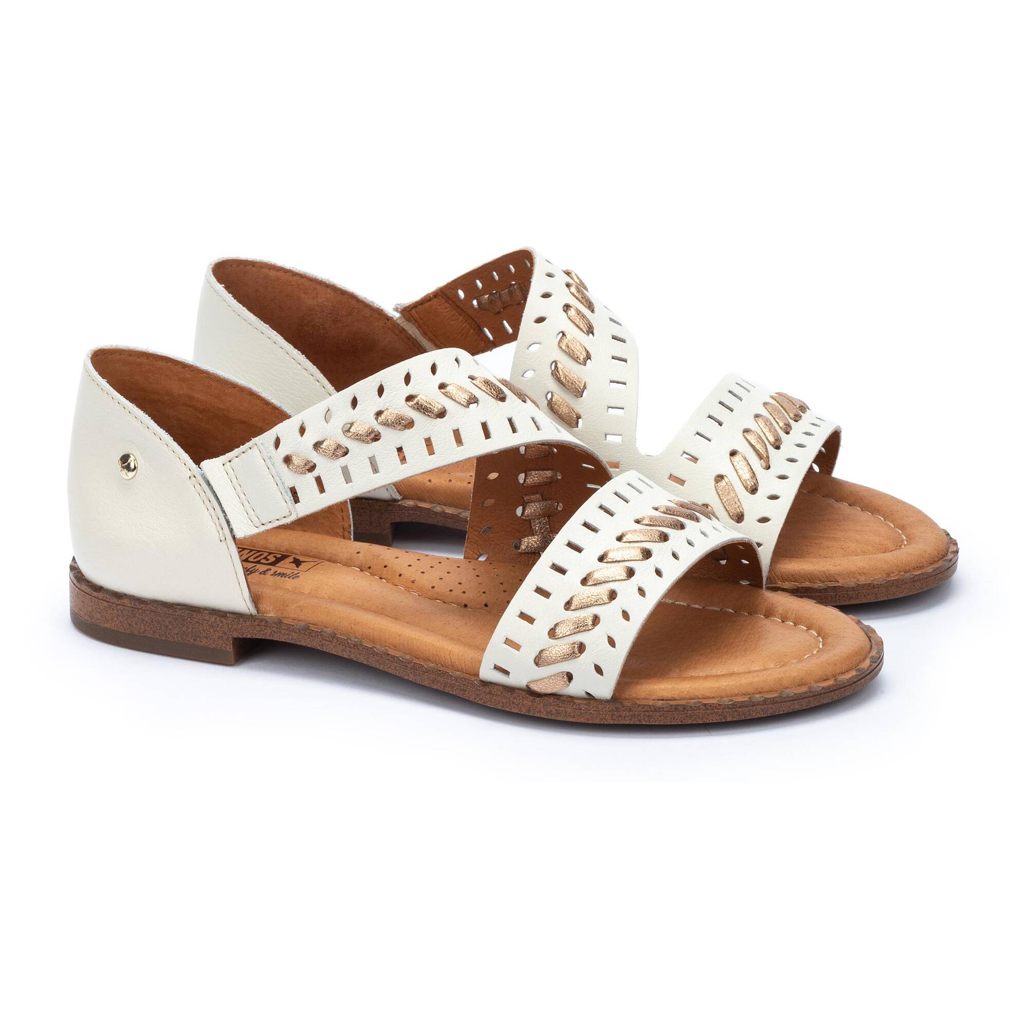 ALGAR - Sandalia con tiras cruzadas para mujer