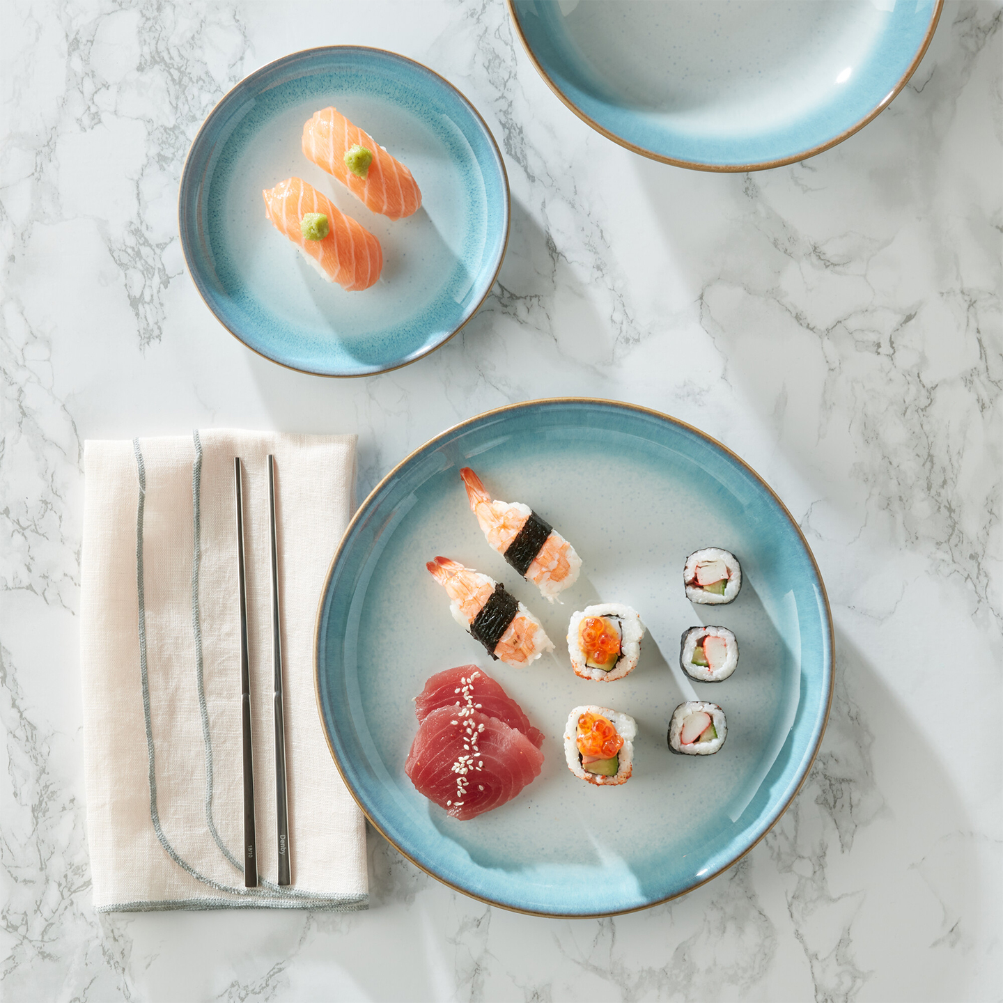 Azure Haze Coupe Dinner Plate