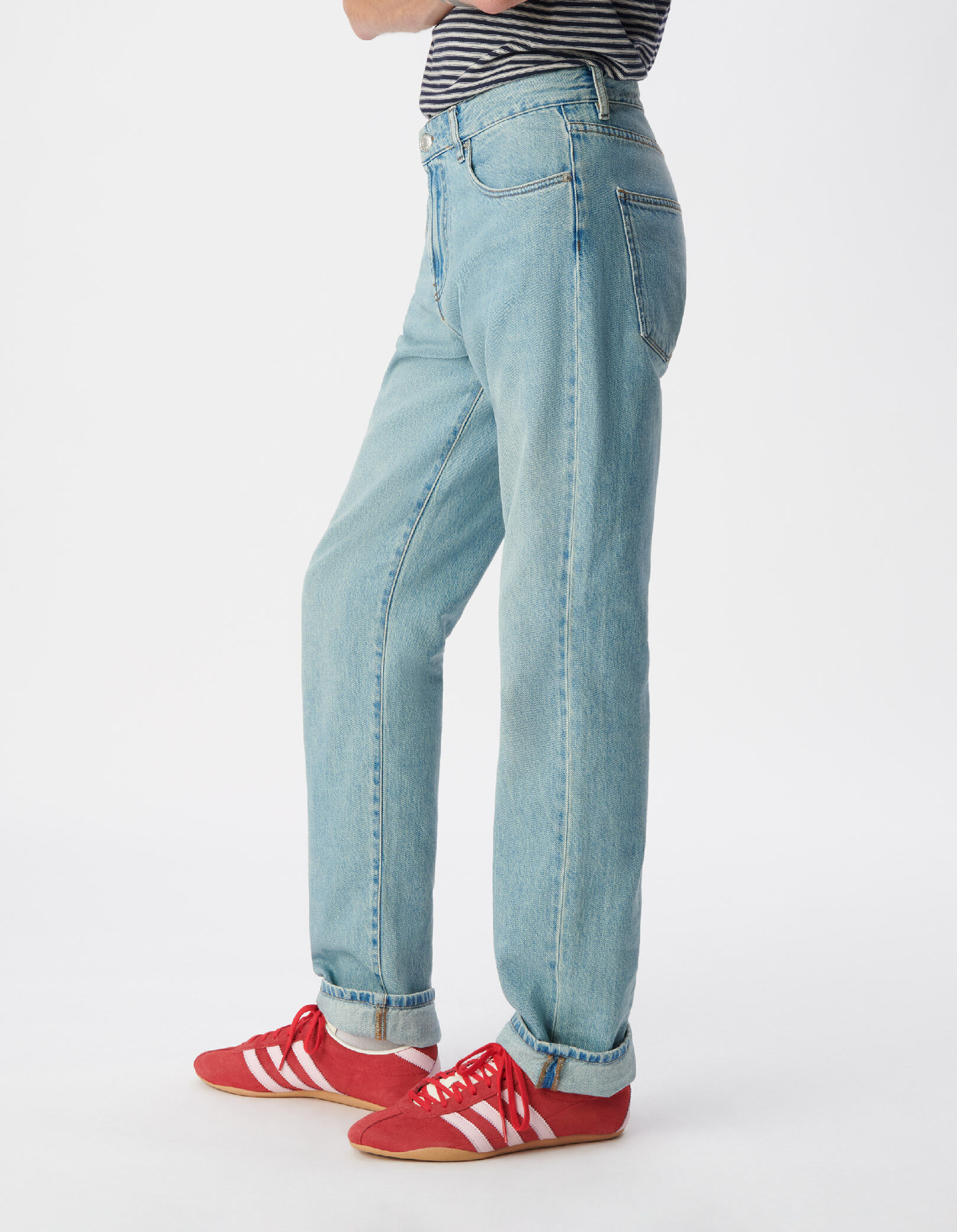 Jean droit bleu Serge Homme