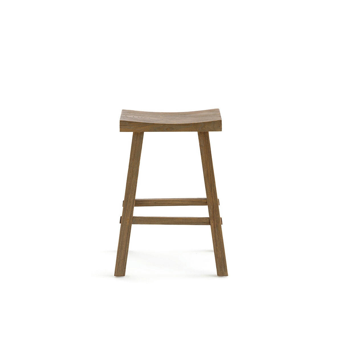 Tabouret de bar en orme massif H65 cm, Asayo