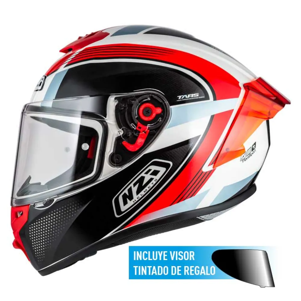 Nzi Trendy 3 Stream Rapid Clear Tinted Visor full face helmet
