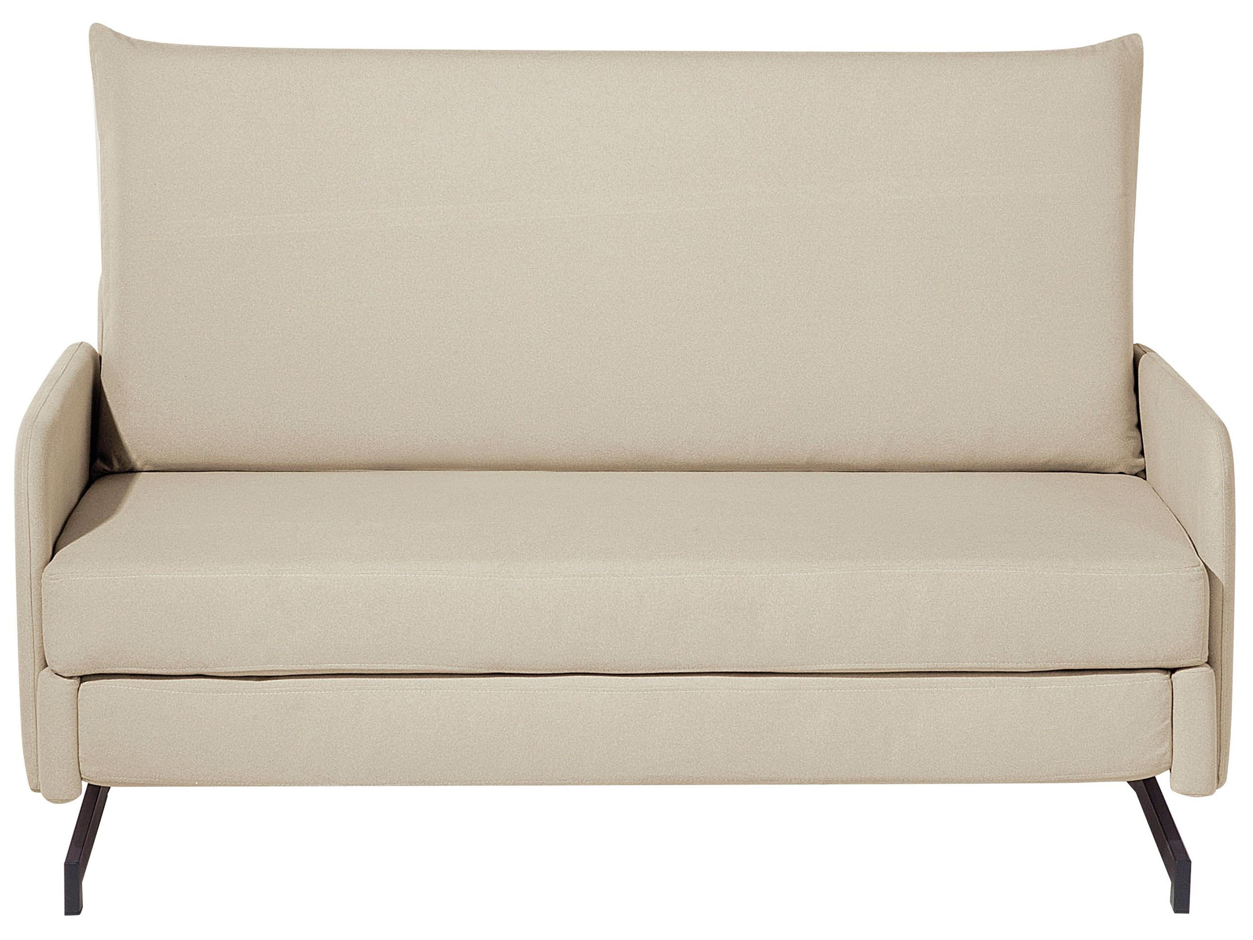 Sofa Bed 2 Seater BELFAST Fabric Beige