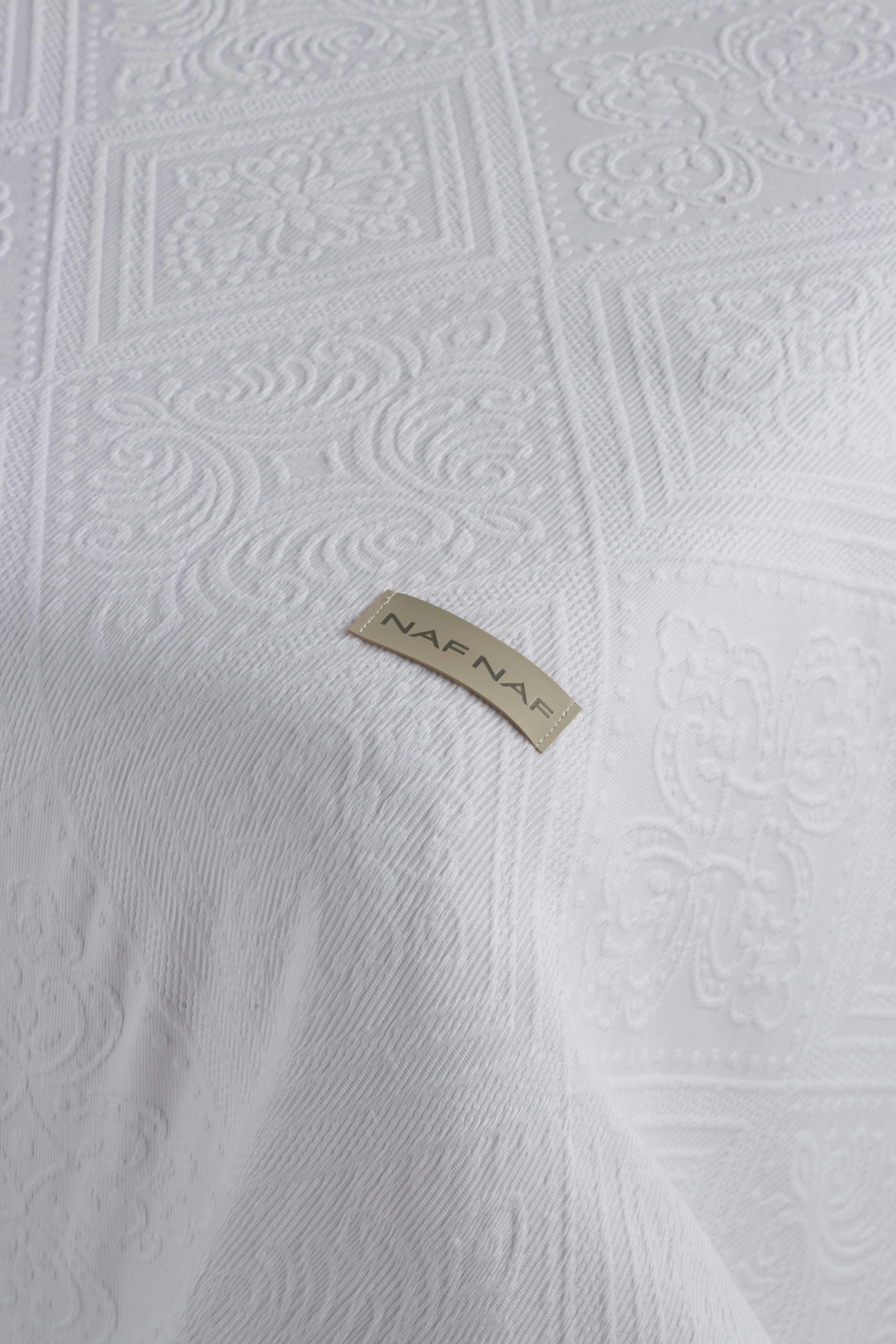 BRIANCE CL - Couvre lit en coton blanc 250x270