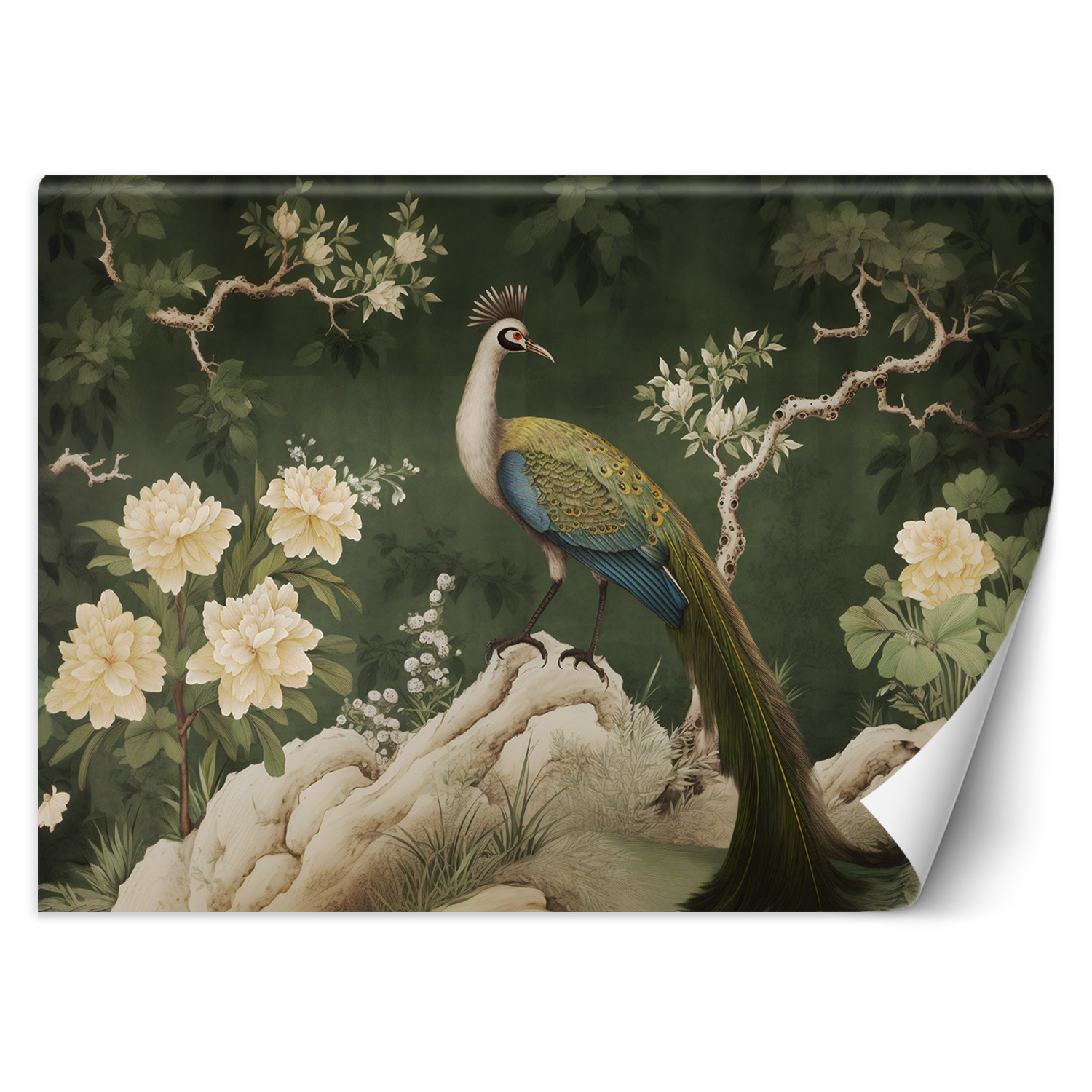 Feeby Fototapeta, Orientalny paw zielony 150x105